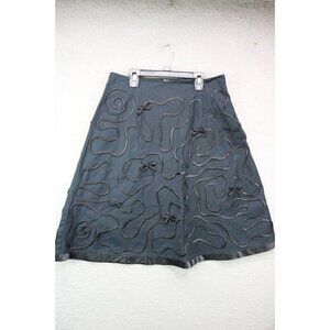 Dolce Apparel Black Ribbons & Bow Skirt-Size Large-Whimsigoth